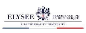 PALAIS DE L'ELYSEE : Déclaration commune de la France et de l'Ukraine.