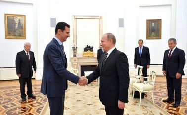 Rencontre du Président Vladimir Poutine avec le Président de la Syrie Bashar El Assad