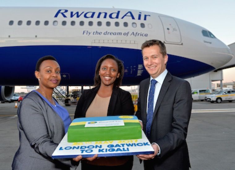 RWANDA RwandAir vient d'inaugurer sa nouvelle ligne directe « Kigali - Londres » qui desservira l'aéroport de GATWICK trois fois par semaine