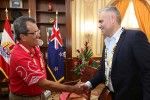 Rencontre avec le secrétaire d'Etat aux affaires étrangères de la Nouvelle-Zélande