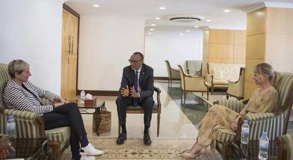 Rwanda - Le Président Kagame rencontre Madame Ellen DeGeneres