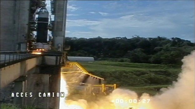 Le moteur à propergol solide d'Ariane 6 et Vega-C a fait ses preuves lors d'un essai à feu
