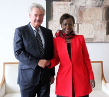 Entrevue de Jean Asselborn avec la ministre des Affaires étrangères du Rwanda, Louise Mushikiwabo, à Luxembourg 