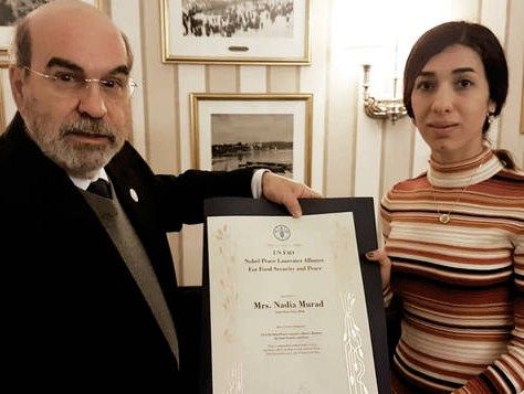 Nobel Peace Prize Laureate Nadia Murad joins FAO's efforts to end hunger