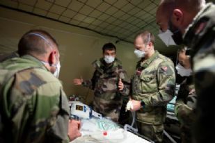 Opération Résilience : à Mulhouse, le format de l'hôpital mobile des armées (EMR-SSA) réadapté
